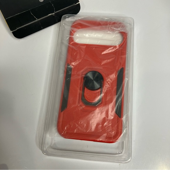 Bonkier phone case for Google pixel 9 pro XL red new in box tempered glass - Picture 3 of 4